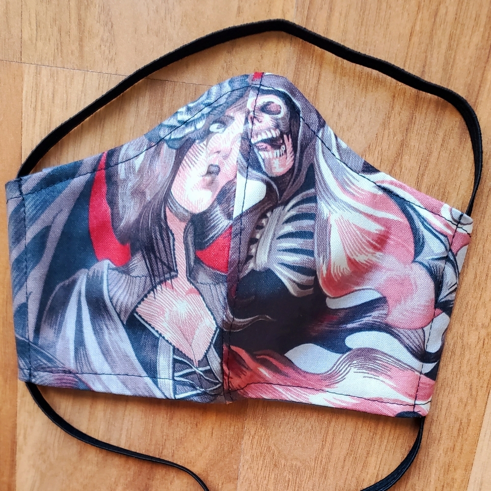 NEW Face Mask Shield With Phantom & Maiden Goth